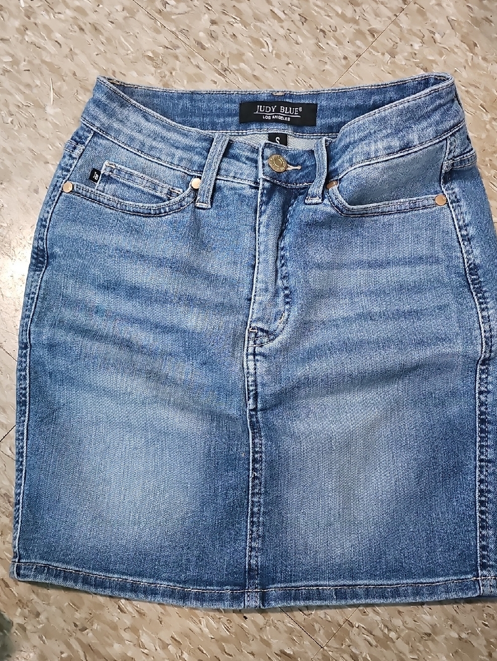 Judy Blue Denim Skirt - Light Blue Wash